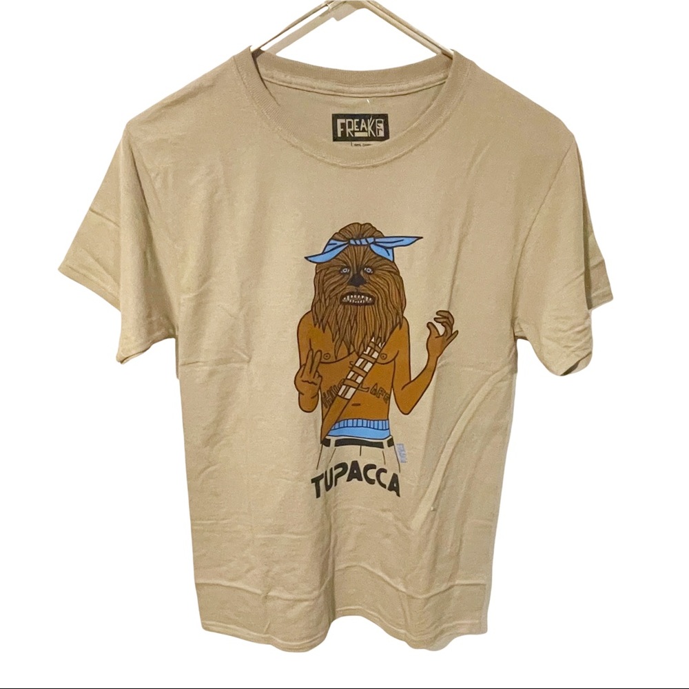 Freaker Size Small Chewbacca Tupac Shakur 2Pac Hiphop Graphic Crewneck Tshirt
